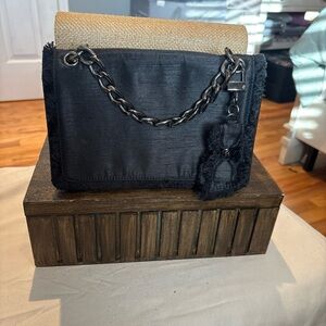 Nine West Black Chain Clutch